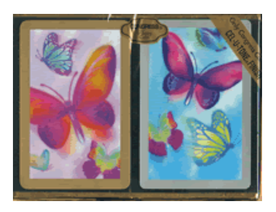 Congress Playing Card Set: Butterfly Delight 2-Pack Bridge Set, Jumbo Index main image
